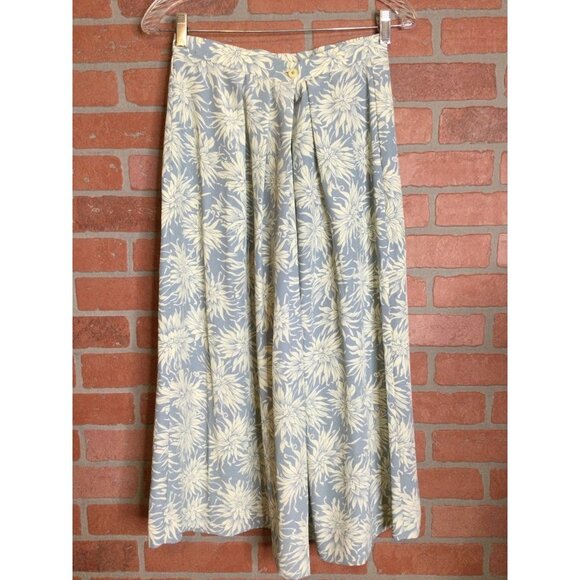 Vintage That's Me Women's Jacket Size 9/10 and Skirt Size 11/12 Set Floral Blue - Picture 10 of 14